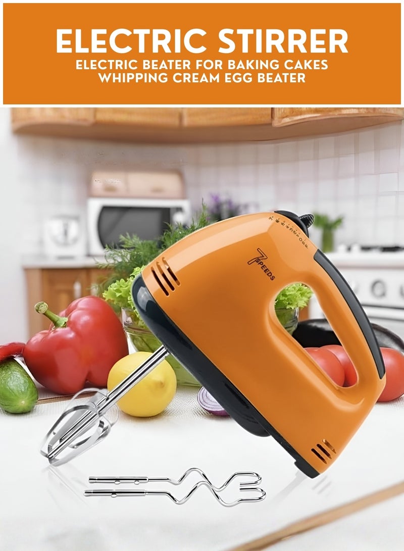 RAF Electric Hand Mixer 120W – 7 Speed Portable Handheld Mixer with Turbo Function, Stainless Steel Beaters, Lightweight Baking Mixer for Eggs, Cream & Dough Assorted colour - Image 3